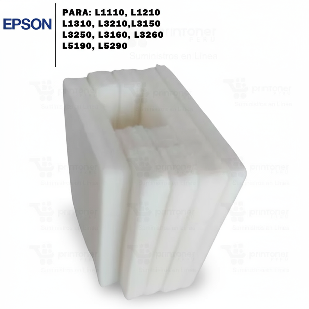 Esponjas Epson EcoTank L3250, L3260, L4150, L5190, L3110, L1210, L1250, L3210, L5290