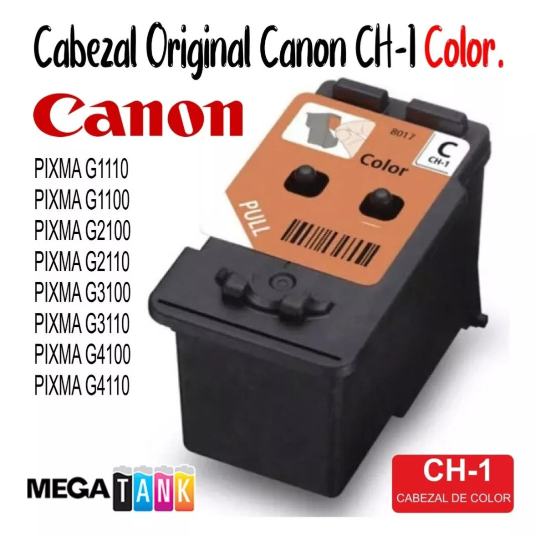 Cabezal Canon CH-1 Tricolor para impresoras G 1000 / G 1010 / G 1100 / G 1110 / G 2000 / G 2010 / G 2100 / G 2110 / G 2111 / G 3000 / G 3010 / G 3100 / G 3110 / G 3111 / G 4000 / G 4100 / G 4110 / G 4111 panama