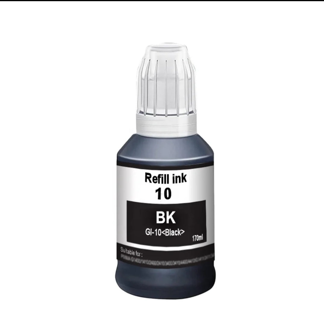 Tinta Canon GI-10 Negro | impresoras de tanque Canon | Genérico