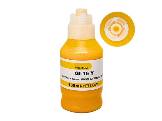 Tinta Canon GI - 16 Amarillo | impresoras de tanque Canon | Genérico