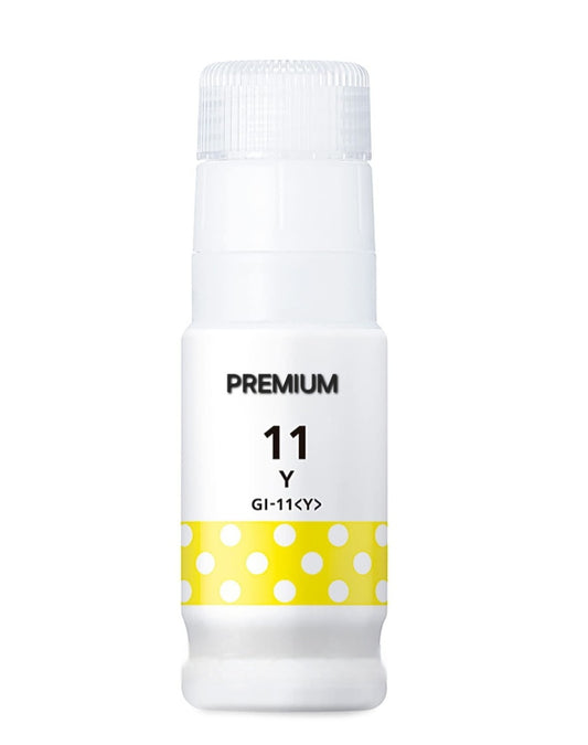 Tinta Canon GI - 11 Amarillo | Pixma G 1130 / G 2160 / G 2170 / G 3060 / G 3070 / G 3160 / G 3170 / G 4170 / G 2010 / G 3010 / G 4010 / G 6020 | Genérico