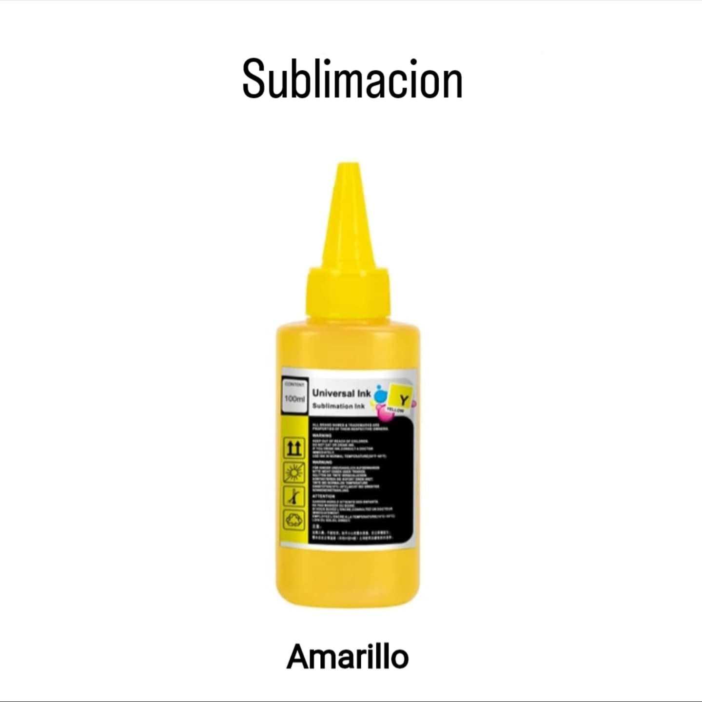 Tinta 100ml Sublimación Amarillo