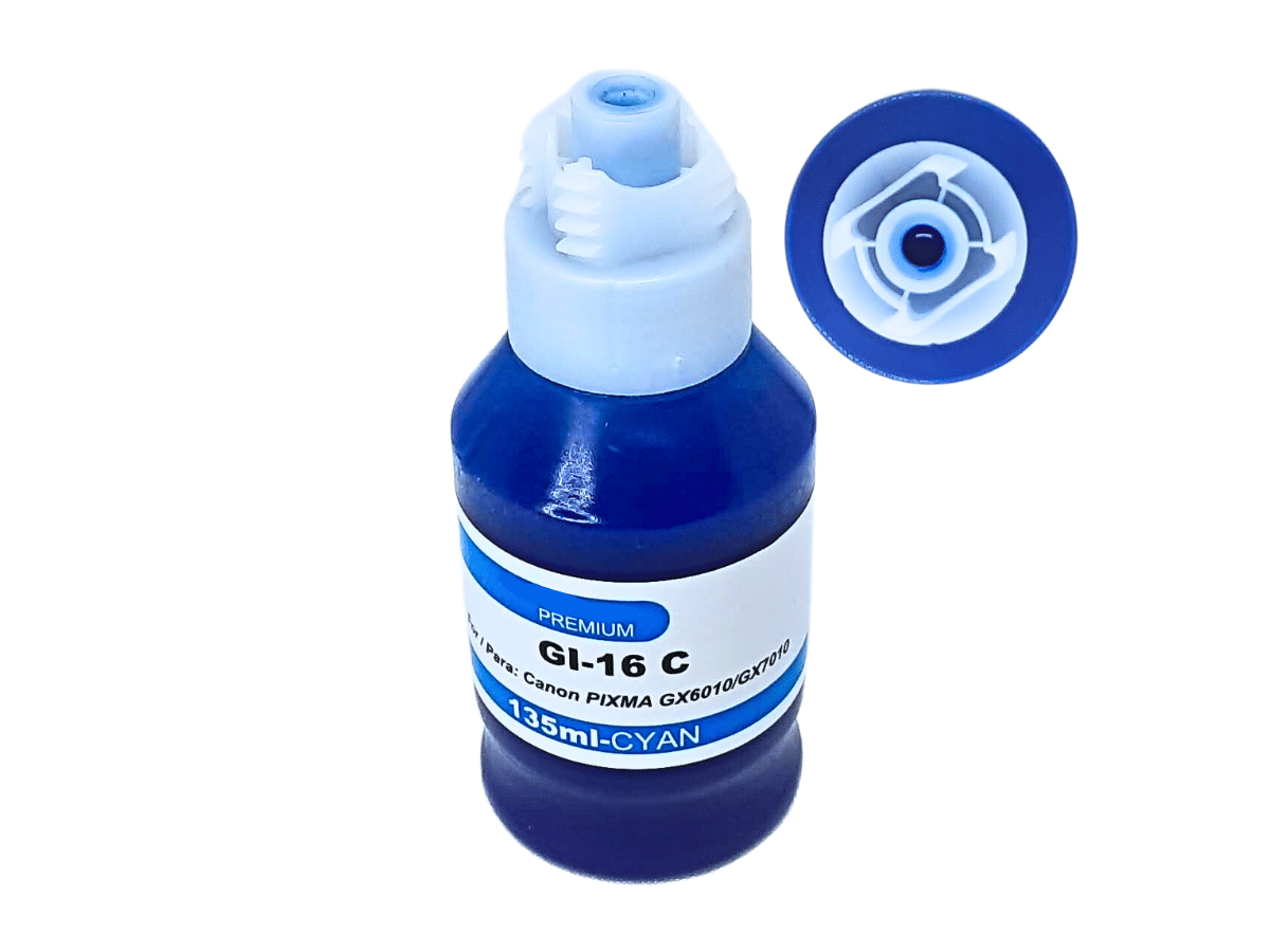 Tinta Canon GI-16 Cyan para Impresoras GX3010 GX4010 GX5010 GX6010 GX7010 panama 