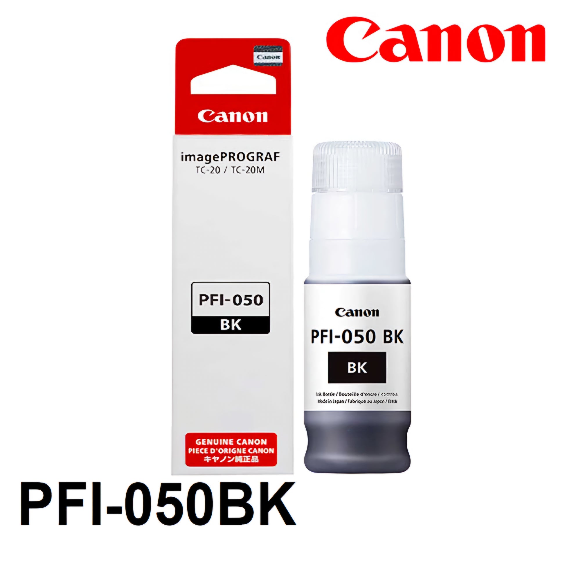 Botella Tinta Canon panama Negro Plotter imagePROGRAF TC-20M TC-21 ploter panama