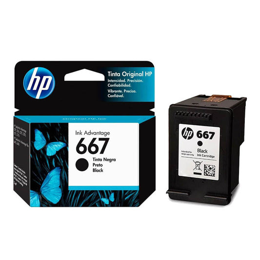 Cartucho Tinta HP 667 Negro 2775 / 2776 / 2778 / 2375 / 2376 / 2700 / 2300 Original
