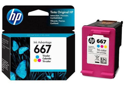 cartucho Tinta HP 667 Negro Original 2775 / 2776 / 2778 / 2375 / 2376 / 2700 / 2300 Panamá