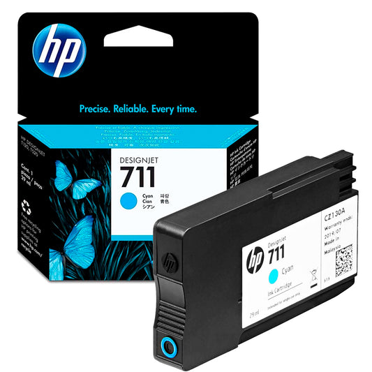 Cartucho Tinta HP 711 CZ130A Cyan DesignJet T100 T120 T125 T130 T520 T525 T530 Panamá 