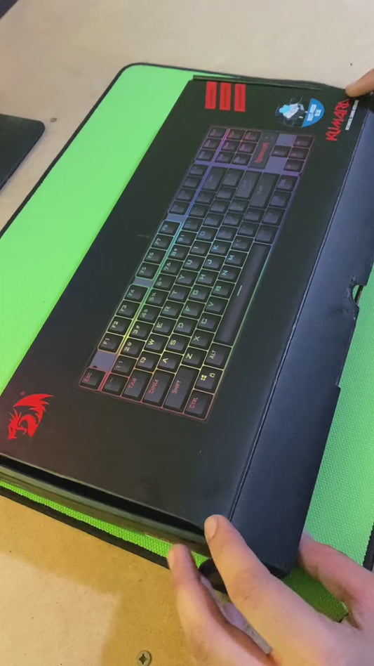 Teclado Mecánico Gamer Redragon Kumara K552RGB-1 TKL (80%) Español - Switches Outemu Red - RGB USB