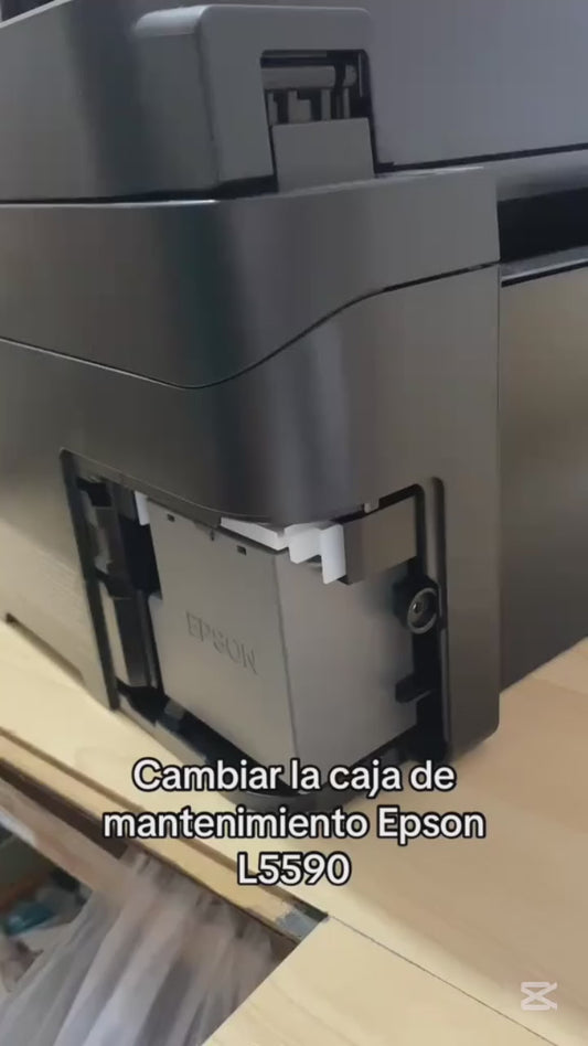 Caja Mantenimiento Epson L 5590 / L 3560 / L 3550 / L 5290 / L 4260 / L 4267 / XP- 4200 / XP- 4205 / XP- 4100 / XP- 4101 / XP- 4105 / XP- 3100 / XP- 3105 / XP- 2100 / XP- 2105 / WF- 2950 / WF- 2930 / WF- 2850 / WF- 2830| C9344, EWMB3, C12934461 Original