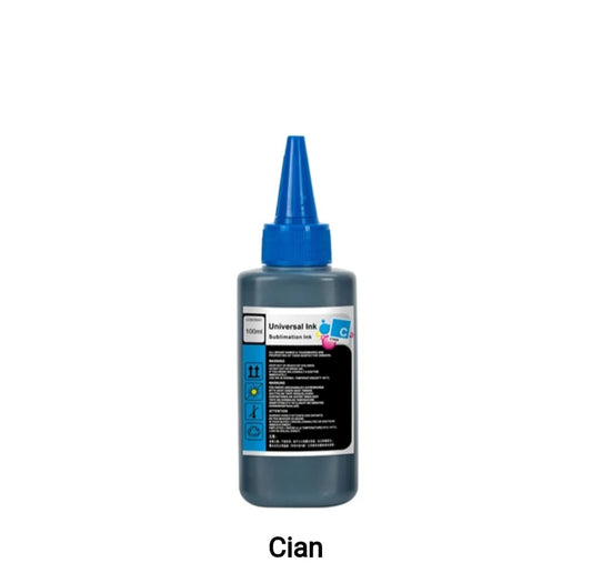 Tinta 100ml Sublimación Cyan | Alto Rendimiento