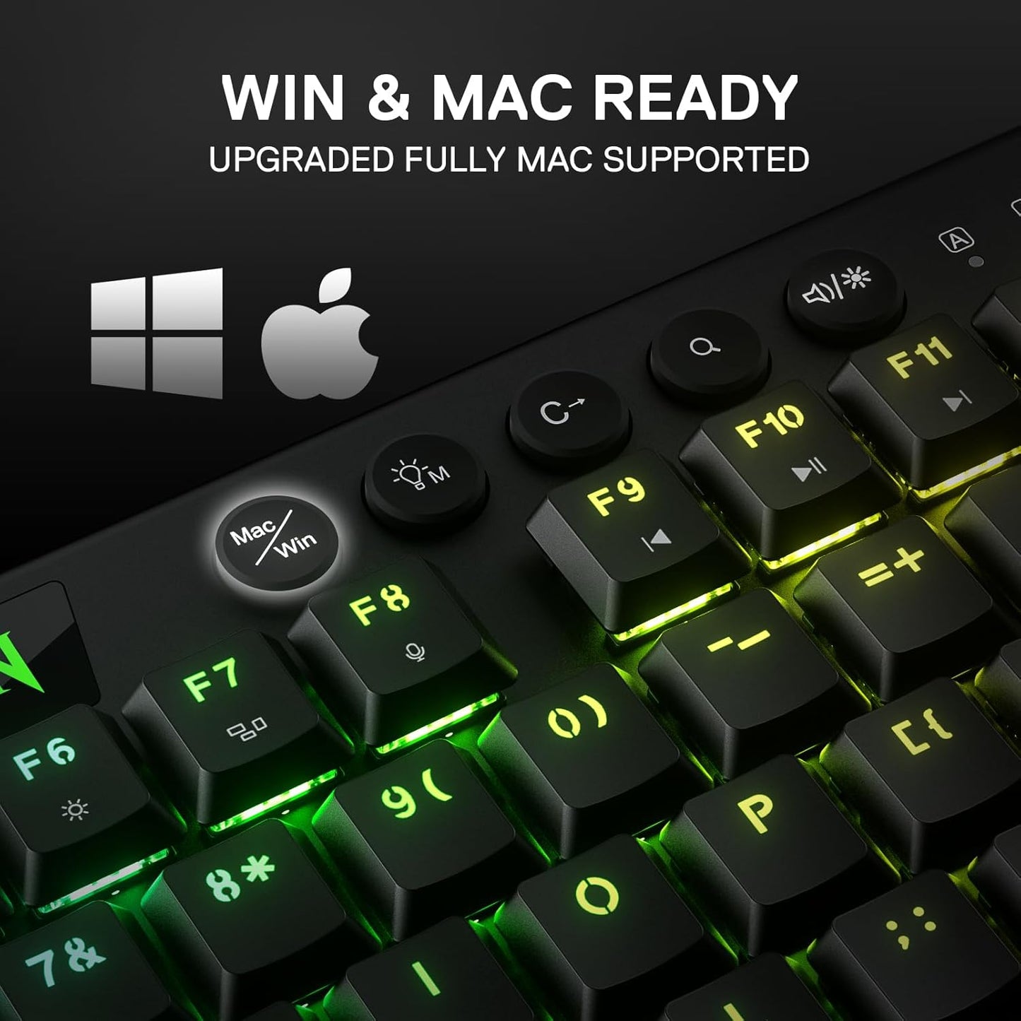 Teclado Mecánico Inalámbrico Redragon Horus TKL (80%) Tri-Modo | Switches Low Profile