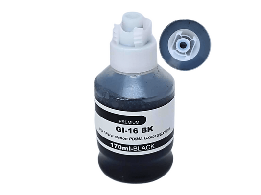 Tinta Canon GI-16 Negro | impresoras de tanque Canon | Genérico