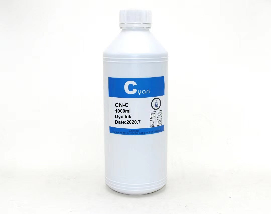 Tinta DYE 1 Litro Universal Cyan | Epson /HP / CANON / BROTHER